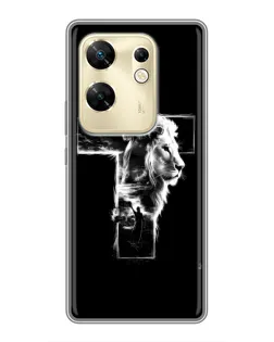 Чехол для Infinix Zero 30 с картинкой «Сияющий крест Jesus»