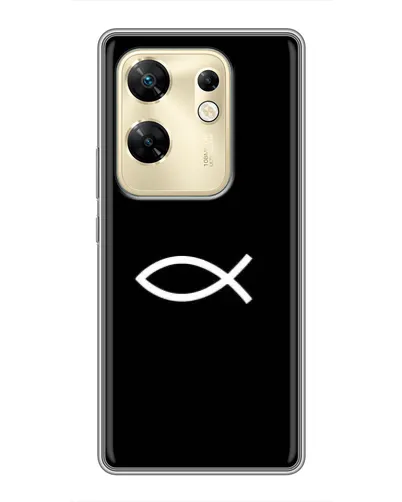 Чехол для Infinix Zero 30 с картинкой «Символ рыбы Jesus» Чехол для Infinix Zero 30 с картинкой «Символ рыбы Jesus»