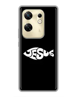 Чехол для Infinix Zero 30 с картинкой «Рыба Jesus»