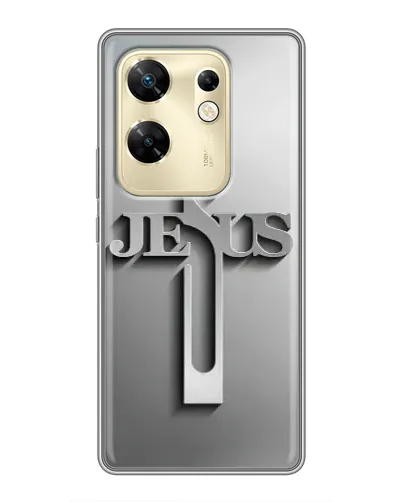 Чехол для Infinix Zero 30 с картинкой «Металлический крест Jesus» Чехол для Infinix Zero 30 с картинкой «Металлический крест Jesus»