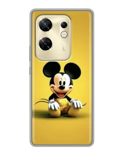 Чехол для Infinix Zero 30 с картинкой «Микки на желтом»