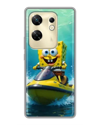 Чехол для Infinix Zero 30 с картинкой «Спанч Боб на гидроцикле» Чехол для Infinix Zero 30 с картинкой «Спанч Боб на гидроцикле»