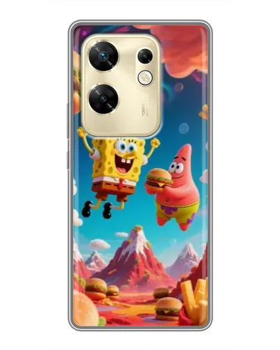Чехол для Infinix Zero 30 с картинкой «Космический фастфуд» Чехол для Infinix Zero 30 с картинкой «Космический фастфуд»