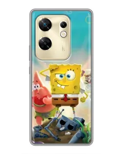 Чехол для Infinix Zero 30 с картинкой «Спанч Боб победитель»
