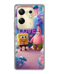 Чехол для Infinix Zero 30 с картинкой «Губка Боб Патрик»