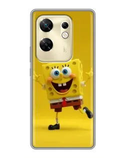 Чехол для Infinix Zero 30 с картинкой «Позитивный Губка Боб»