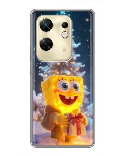 Чехол для Infinix Zero 30 с картинкой «Рождественский Спанч Боб» Чехол для Infinix Zero 30 с картинкой «Рождественский Спанч Боб»