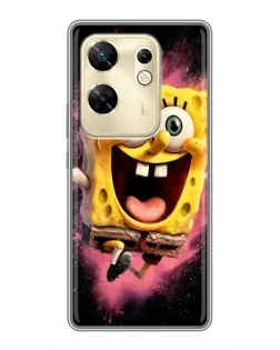 Чехол для Infinix Zero 30 с картинкой «Взрывной Спанч Боб»