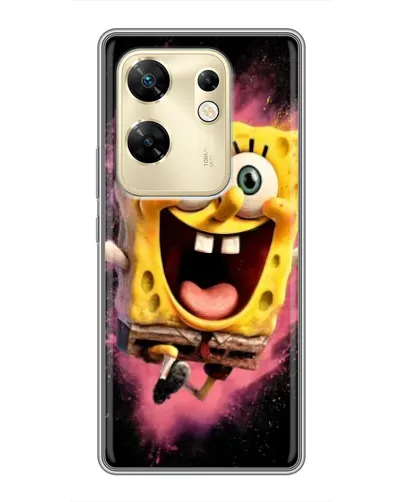 Чехол для Infinix Zero 30 с картинкой «Взрывной Спанч Боб» Чехол для Infinix Zero 30 с картинкой «Взрывной Спанч Боб»