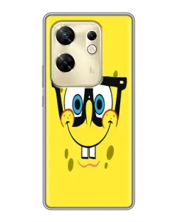 Чехол для Infinix Zero 30 с картинкой «Минималистичный Спанч Боб» Чехол для Infinix Zero 30 с картинкой «Минималистичный Спанч Боб»