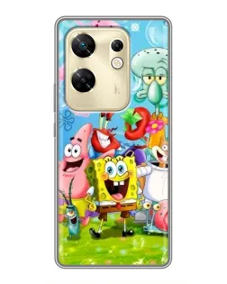 Чехол для Infinix Zero 30 с картинкой «Губка Боб и друзья» Чехол для Infinix Zero 30 с картинкой «Губка Боб и друзья»
