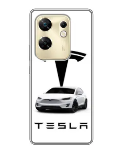 Чохол для Infinix Zero 30 з картинкою «Tesla White Style» Чохол для Infinix Zero 30 з картинкою «Tesla White Style»
