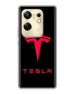 Чохол для Infinix Zero 30 з картинкою «Tesla Red Logo» Чохол для Infinix Zero 30 з картинкою «Tesla Red Logo»
