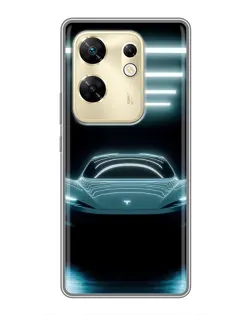 Чохол для Infinix Zero 30 з картинкою «Tesla в неоні» Чохол для Infinix Zero 30 з картинкою «Tesla в неоні»