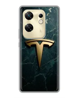 Чохол для Infinix Zero 30 з картинкою «Мармурова Tesla Gold» Чохол для Infinix Zero 30 з картинкою «Мармурова Tesla Gold»