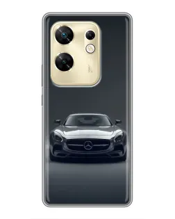 Чехол для Infinix Zero 30 с картинкой «Mercedes на черном»