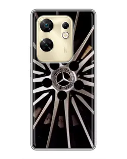 Чехол для Infinix Zero 30 с картинкой «Диск Mercedes»