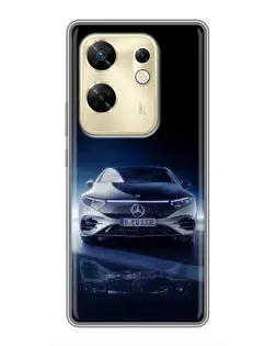 Чехол для Infinix Zero 30 с картинкой «Ночной Mercedes EQ»