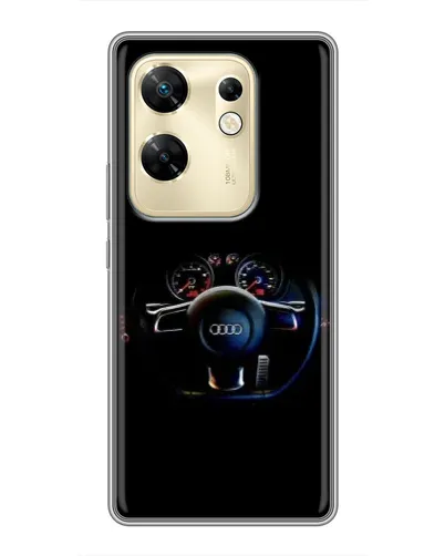 Чехол для Infinix Zero 30 с картинкой «Салон Audi — руль» Чехол для Infinix Zero 30 с картинкой «Салон Audi — руль»