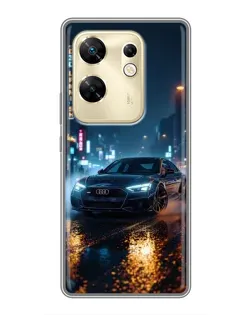 Чохол для Infinix Zero 30 з картинкою «Нічне місто та Audi» Чохол для Infinix Zero 30 з картинкою «Нічне місто та Audi»
