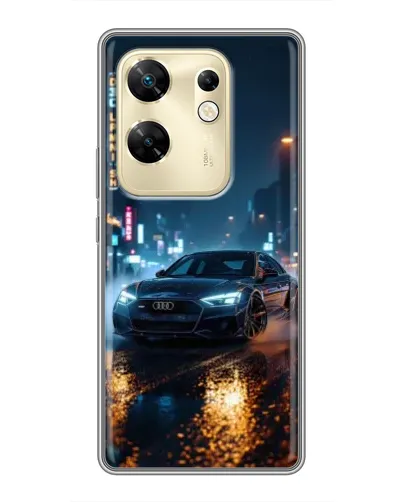 Чехол для Infinix Zero 30 с картинкой «Ночной город и Audi» Чехол для Infinix Zero 30 с картинкой «Ночной город и Audi»
