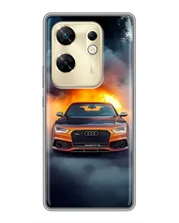Чохол для Infinix Zero 30 з картинкою «Audi у вогняному диму» Чохол для Infinix Zero 30 з картинкою «Audi у вогняному диму»