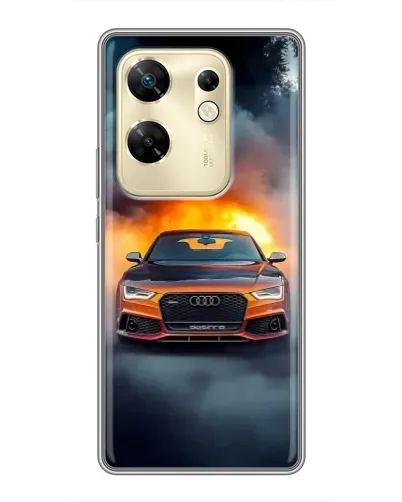 Чехол для Infinix Zero 30 с картинкой «Audi в огненном дыму» Чехол для Infinix Zero 30 с картинкой «Audi в огненном дыму»