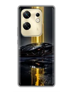 Чохол для Infinix Zero 30 з картинкою «Нічний Lamborghini драйв»