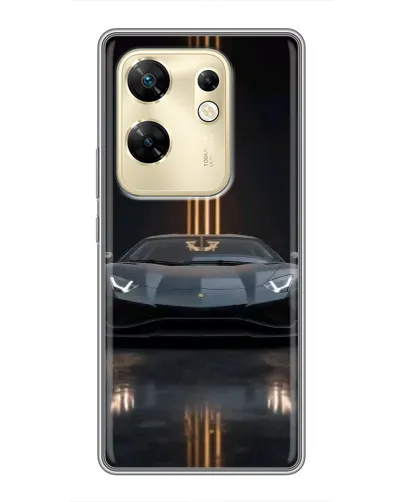 Чохол для Infinix Zero 30 з картинкою «Lamborghini золоті лінії» Чохол для Infinix Zero 30 з картинкою «Lamborghini золоті лінії»