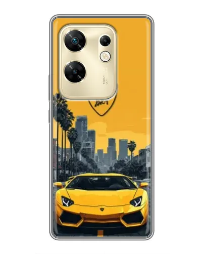 Чохол для Infinix Zero 30 з картинкою «Жовтий Lamborghini місто» Чохол для Infinix Zero 30 з картинкою «Жовтий Lamborghini місто»