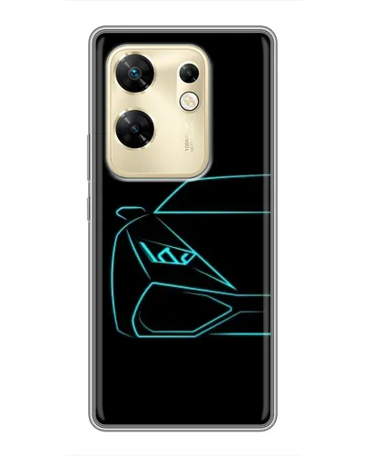 Чохол для Infinix Zero 30 з картинкою «Блакитний силует Lamborghini» Чохол для Infinix Zero 30 з картинкою «Блакитний силует Lamborghini»