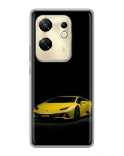 Чохол для Infinix Zero 30 з картинкою «Lamborghini жовтий акцент»