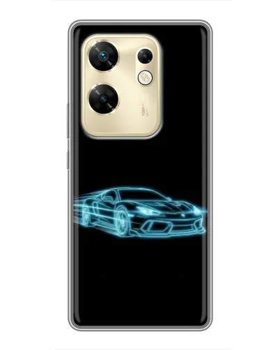 Чохол для Infinix Zero 30 з картинкою «Неоновий контур Lamborghini» Чохол для Infinix Zero 30 з картинкою «Неоновий контур Lamborghini»