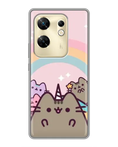 Чехол для Infinix Zero 30 с картинкой «Единорог Pusheen»