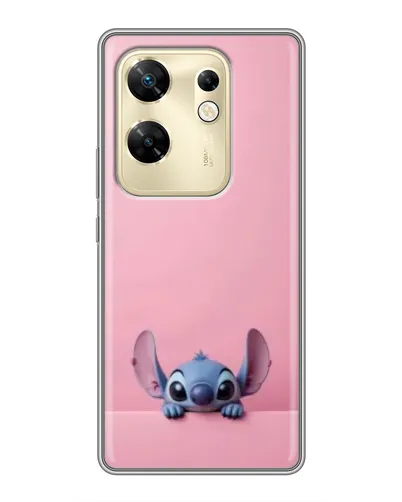 Чехол для Infinix Zero 30 с картинкой «Stitch выглядывает»