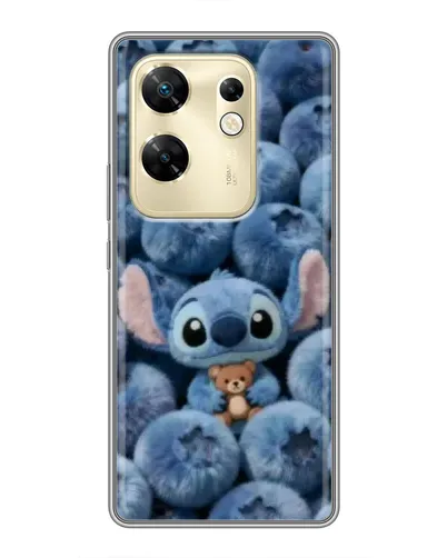 Чехол для Infinix Zero 30 с картинкой «Стич и голубика»