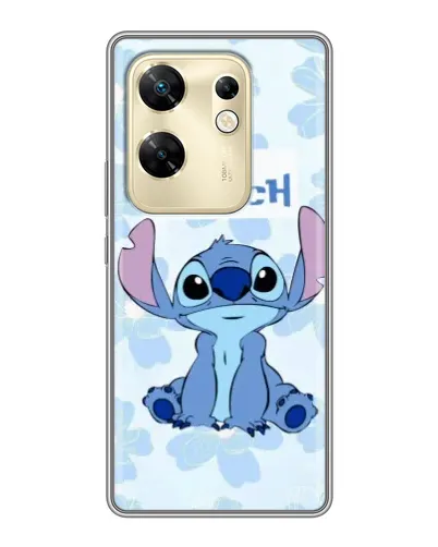 Чехол для Infinix Zero 30 с картинкой «Stitch среди цветов»