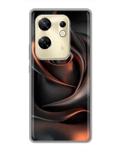 Чохол для Infinix Zero 30 з картинкою «Шовкова чорна троянда» Чохол для Infinix Zero 30 з картинкою «Шовкова чорна троянда»