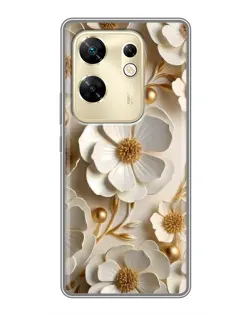 Чохол для Infinix Zero 30 з картинкою «Білі паперові квіти» Чохол для Infinix Zero 30 з картинкою «Білі паперові квіти»