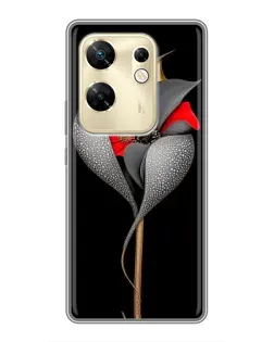 Чохол для Infinix Zero 30 з картинкою «Срібна фантазійна квітка» Чохол для Infinix Zero 30 з картинкою «Срібна фантазійна квітка»