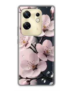 Чохол для Infinix Zero 30 з картинкою «Ніжня сакура та краплі» Чохол для Infinix Zero 30 з картинкою «Ніжня сакура та краплі»