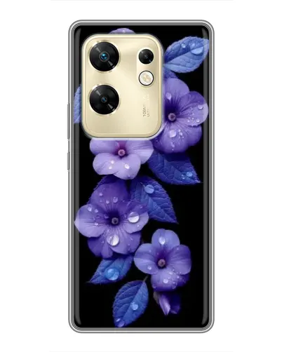 Чохол для Infinix Zero 30 з картинкою «Фіолетові квіти з росою» Чохол для Infinix Zero 30 з картинкою «Фіолетові квіти з росою»