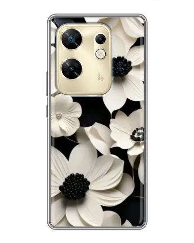Чохол для Infinix Zero 30 з картинкою «Об'ємні білі квіти» Чохол для Infinix Zero 30 з картинкою «Об'ємні білі квіти»