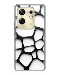 Чохол для Infinix Zero 30 з картинкою «Біла об'ємна сітка» Чохол для Infinix Zero 30 з картинкою «Біла об'ємна сітка»