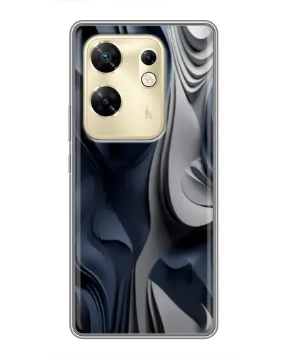 Чохол для Infinix Zero 30 з картинкою «Об'ємні сині складки» Чохол для Infinix Zero 30 з картинкою «Об'ємні сині складки»