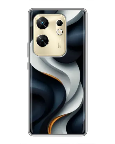 Чохол для Infinix Zero 30 з картинкою «Об'ємні чорно-білі стрічки» Чохол для Infinix Zero 30 з картинкою «Об'ємні чорно-білі стрічки»