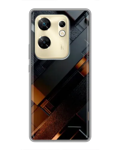 Чохол для Infinix Zero 30 з картинкою «Чорні геометричні блоки» Чохол для Infinix Zero 30 з картинкою «Чорні геометричні блоки»