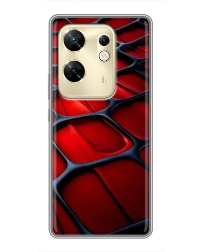 Чохол для Infinix Zero 30 з картинкою «Червона глянцева сітка» Чохол для Infinix Zero 30 з картинкою «Червона глянцева сітка»