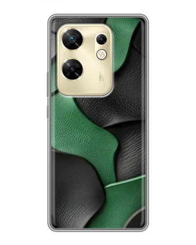Чохол для Infinix Zero 30 з картинкою «Зелені шкіряні хвилі» Чохол для Infinix Zero 30 з картинкою «Зелені шкіряні хвилі»
