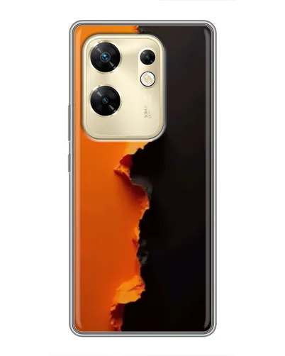 Чохол для Infinix Zero 30 з картинкою «Помаранчевий розлом» Чохол для Infinix Zero 30 з картинкою «Помаранчевий розлом»